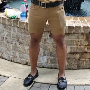 Tan Levi shorts